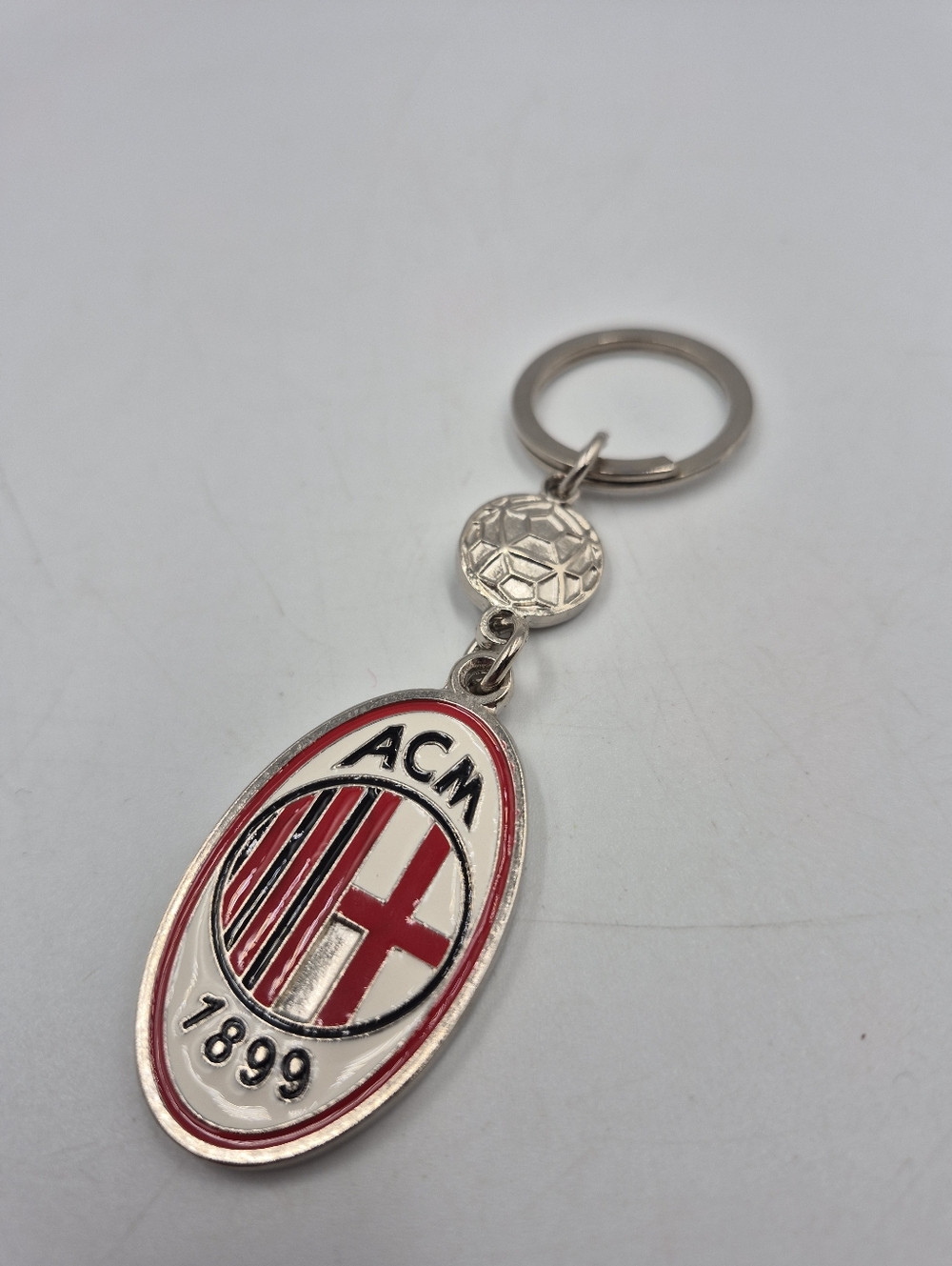 AC Milan Enamel Keychain.Double Sided. Champions League.